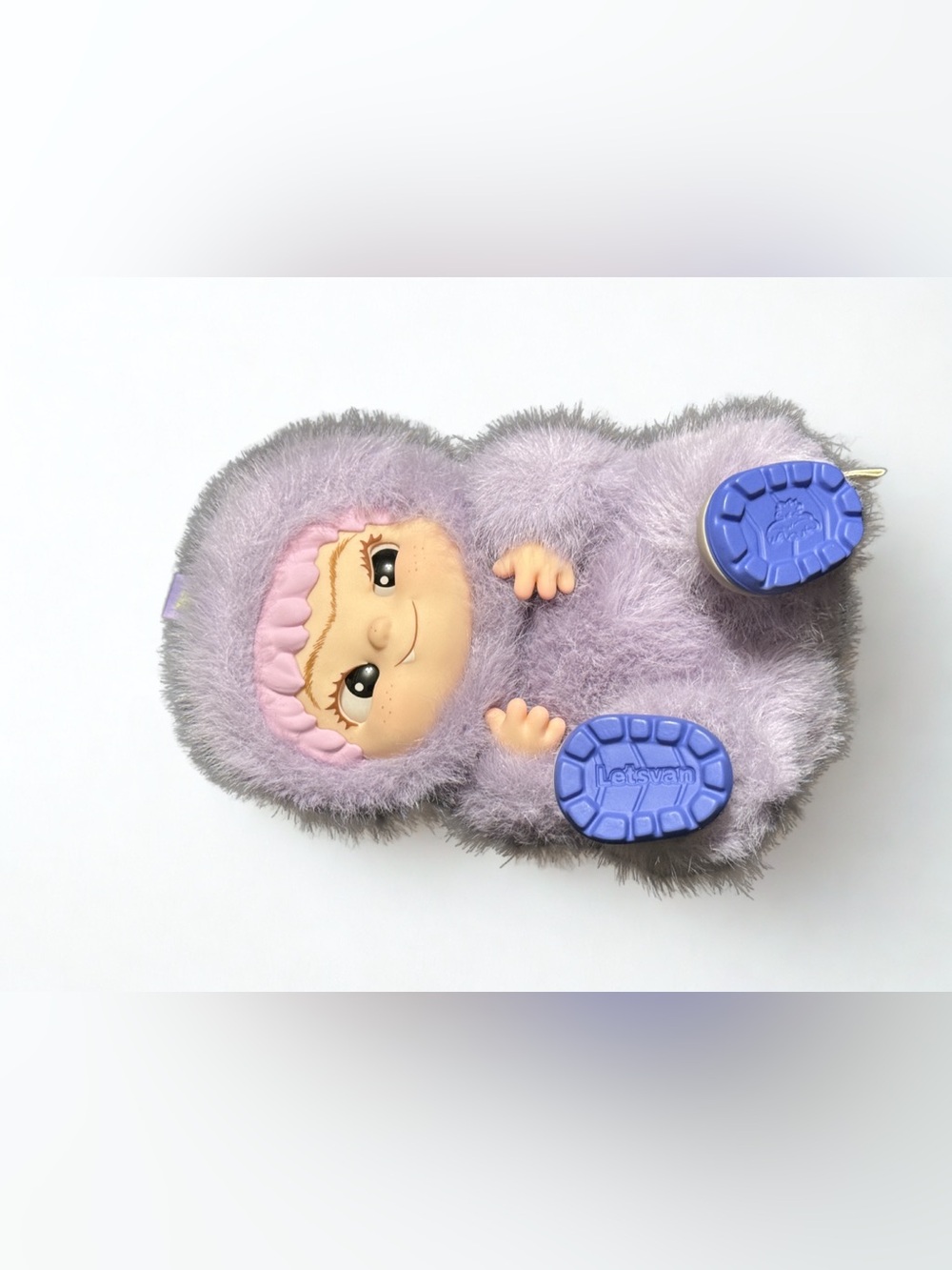 Letsvan Blind Box Plush Doll Purple Fuzzy Character Vinyl Face Mystery Toy